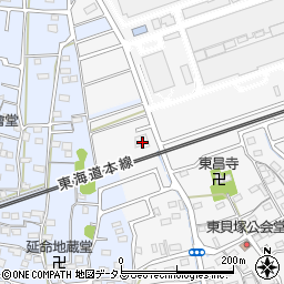 静岡県磐田市東貝塚1330周辺の地図