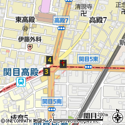 大阪王将地下鉄関目店周辺の地図