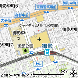回転寿司 北海素材 御影クラッセ店周辺の地図
