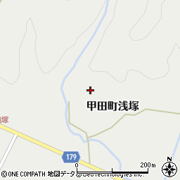 広島県安芸高田市甲田町浅塚275周辺の地図