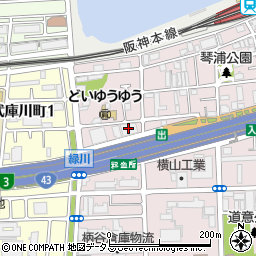 野口株式会社　兵庫営業所周辺の地図