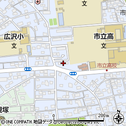 静岡大学広沢宿舎２号棟周辺の地図