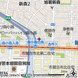 天理教生阪分教会周辺の地図