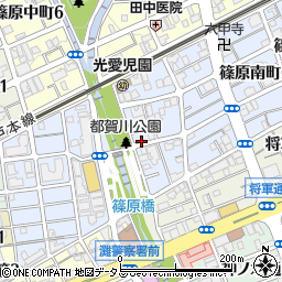 ＧＳパーク篠原南駐車場周辺の地図
