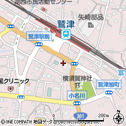 タイムズ静岡銀行湖西支店駐車場周辺の地図