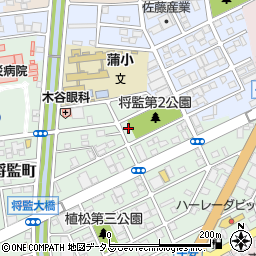 静岡県浜松市中央区将監町31周辺の地図