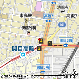 ゲオ関目高殿店周辺の地図