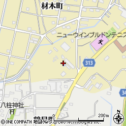 静岡県浜松市中央区材木町842周辺の地図