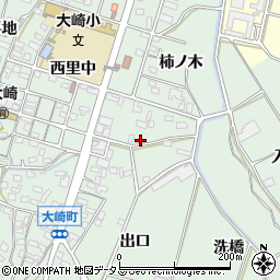 愛知県豊橋市大崎町北出口周辺の地図