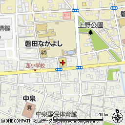 スギドラッグ磐田中泉店周辺の地図
