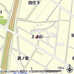 愛知県豊橋市船渡町上ノ山周辺の地図