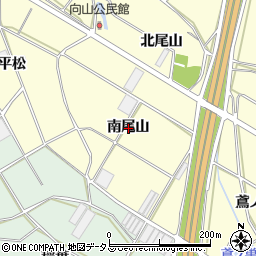 愛知県豊橋市船渡町南尾山周辺の地図