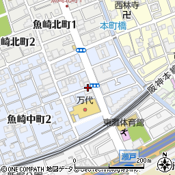 〒658-0083 兵庫県神戸市東灘区魚崎中町の地図