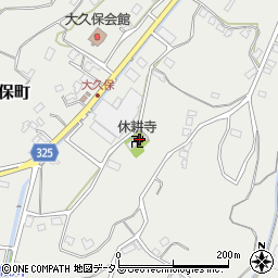 休耕寺周辺の地図