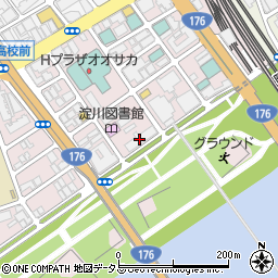 淀川区・鍵の緊急隊・３６５日２４時間　淀川区・淀川新北野センター周辺の地図