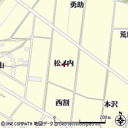 愛知県豊橋市船渡町松ノ内周辺の地図