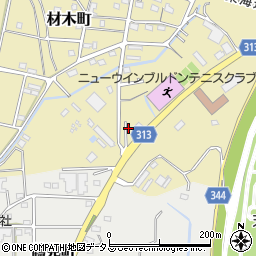 静岡県浜松市中央区材木町509周辺の地図