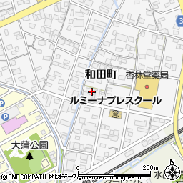 静岡県浜松市中央区和田町287周辺の地図
