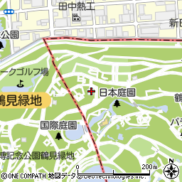 鶴見緑地トイレ１２周辺の地図