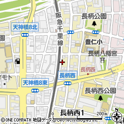 大亀洋紙店周辺の地図
