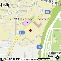 静岡県浜松市中央区材木町1275周辺の地図