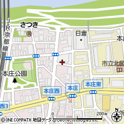大阪府大阪市北区本庄西3丁目3-3周辺の地図