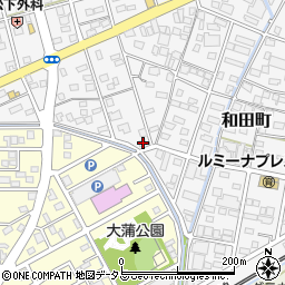 静岡県浜松市中央区和田町409周辺の地図