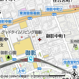 ヤマハミュージックリテイリング・阪神御影センター周辺の地図