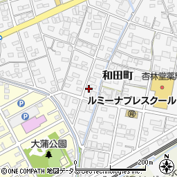 静岡県浜松市中央区和田町347周辺の地図