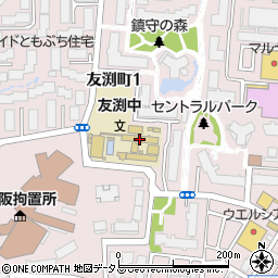 大阪市立友渕中学校周辺の地図