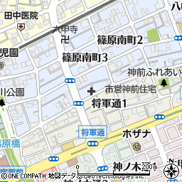 六甲参番館周辺の地図