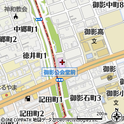 神戸市立御影公会堂周辺の地図