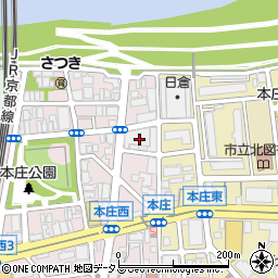大阪府大阪市北区本庄西3丁目3周辺の地図