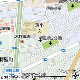 静岡県浜松市中央区将監町33周辺の地図