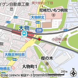 松ヶ下(阪神高架下)公園周辺の地図