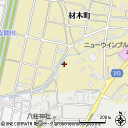 静岡県浜松市中央区材木町336周辺の地図