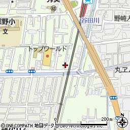ピザ・サントロペ野崎店周辺の地図