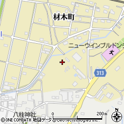 静岡県浜松市中央区材木町851周辺の地図