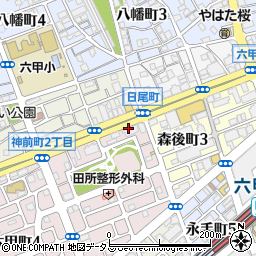 株式会社エネルギーステーション　神戸店周辺の地図