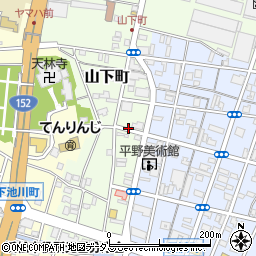 〒430-0941 静岡県浜松市中央区山下町の地図