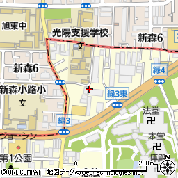 大阪府大阪市鶴見区緑4丁目2周辺の地図