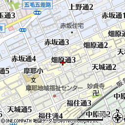 兵庫県神戸市灘区畑原通周辺の地図