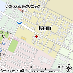 三重県津市桜田町周辺の地図