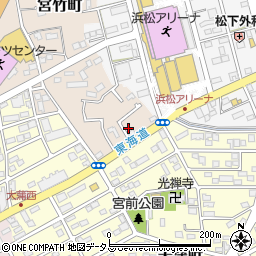 静岡県浜松市中央区宮竹町7周辺の地図