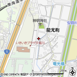 静岡県浜松市中央区龍光町213周辺の地図