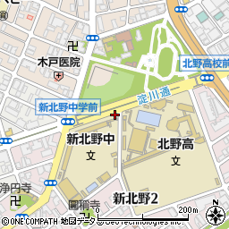 淀川警察署新北野交番周辺の地図