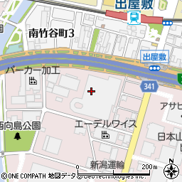 兵庫県尼崎市西向島町周辺の地図