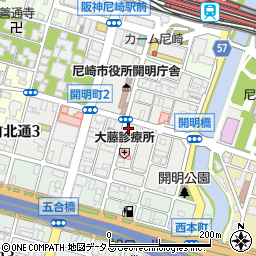 産経新聞　本町専売所周辺の地図
