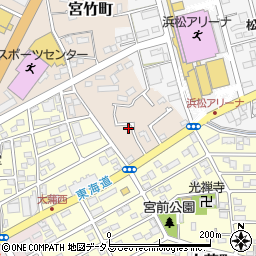 静岡県浜松市中央区宮竹町39周辺の地図