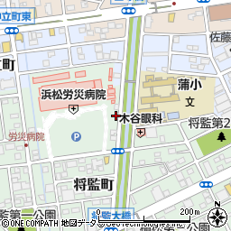 静岡県浜松市中央区将監町26周辺の地図